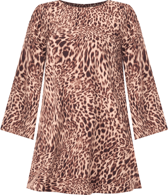 Women's Animal-Print A-line Mini Dress
