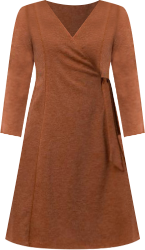 Women's Plus Size London Sweater Knit Wrap Dress