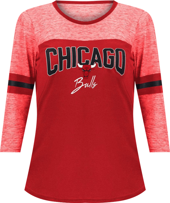 Women's Red Chicago Bulls Play the Game 3/4-Sleeve T-Shirt