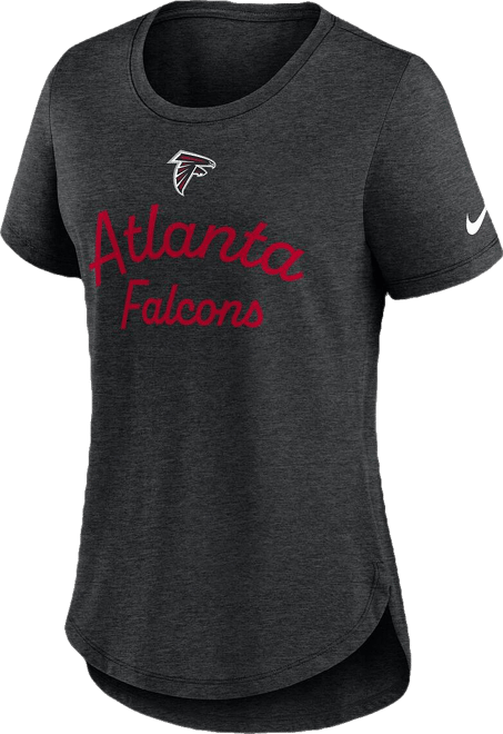 Women's Black Atlanta Falcons Script Tri-Blend T-Shirt