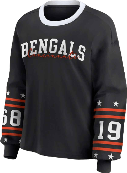 Women's Black Cincinnati Bengals Sport Long-Sleeve T-Shirt
