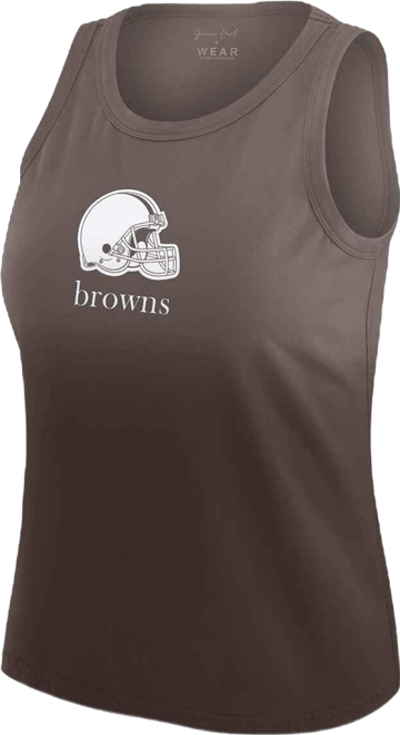 Women's x Gracie Hunt Brown Cleveland Browns Ombre Tank Top