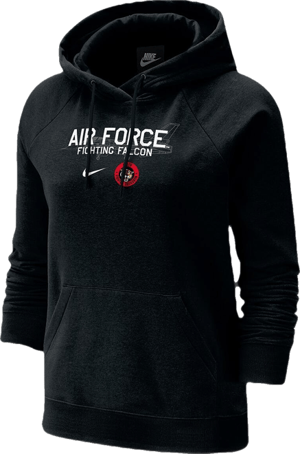 Women's Black Air Force Falcons Apls Fighting Falcon Collection Rivalry Varsity Fleece Pullover Hoodie