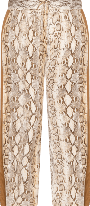 Plus Size Python Side Contrast Pants