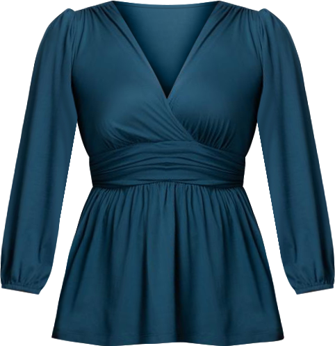 Women's Plus Size Leah Long Sleeve Tunic Top