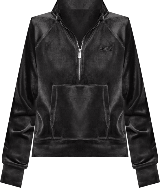 Women's Platinum Velour Embroidered Logo Sweatshirt