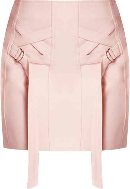 Women's Tailored Tie Detail Mini Skirt