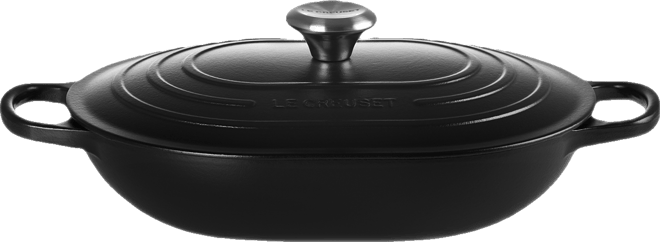Enameled Cast Iron Signature 3.75-Quart Oblong Dutch Oven With Lid