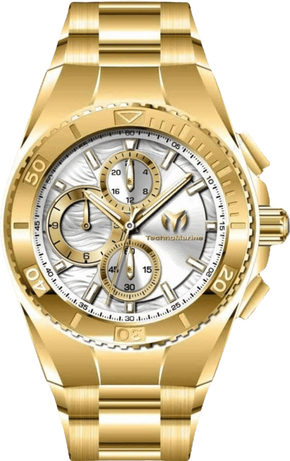 TechnoMarine Men's TM-224022 Manta Chronograph GMT Quartz Silver