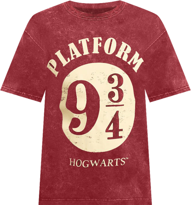 Men's Platform 9 ¾ Maroon Mineral Wash Crew Neck Short Sleeve