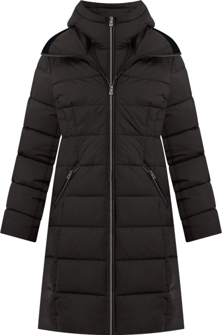 Women's Hooded Bibbed Puffer Coat