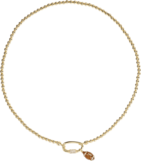Football Metal Strand Necklace