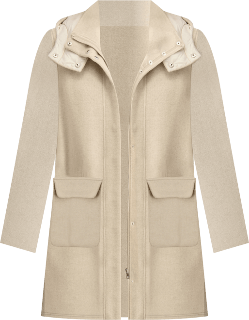 Women's Hooded Zip-Front Coat