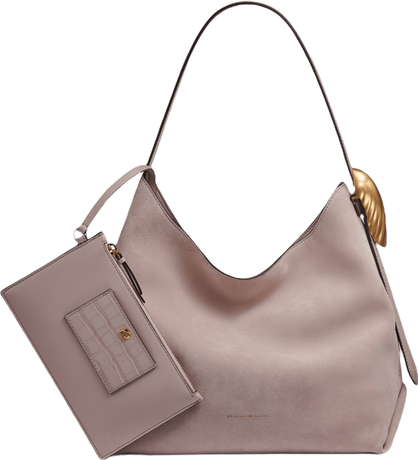 Donna Karan New York Georgette Suede Medium Bucket Bag - Macy's