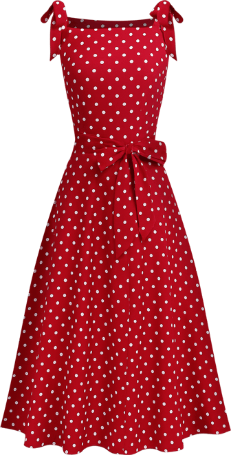 Women's Forever Classic Polka Dot Maxi Beach Dress