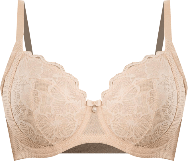 Women's Luxlacy Unlined Wired Bra, Desert Flower, 40H