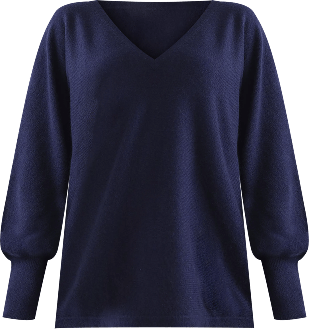 Women's Paros Poncho V-Neck Cashmere Sweater