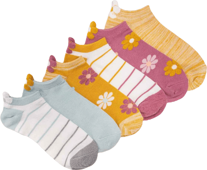 Women's 6 Pk 3D Tab Low Cut