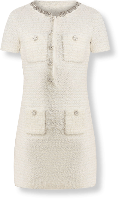 Self-Portrait Textured Knit Mini Dress | Bloomingdale's Women