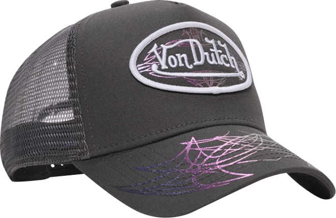 Shop Von Dutch Prism Pulse Trucker Hat VDHH0061 grey | SNIPES USA