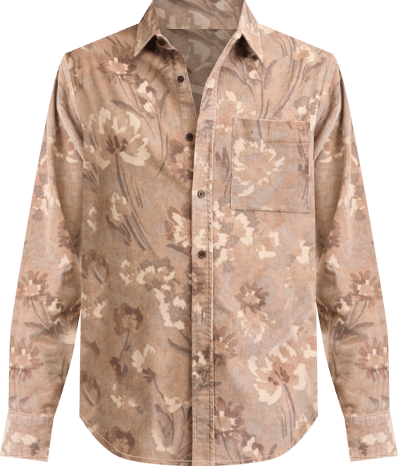 Men's Woods Long-Sleeve Cotton Shirt, Macy's Exclusive