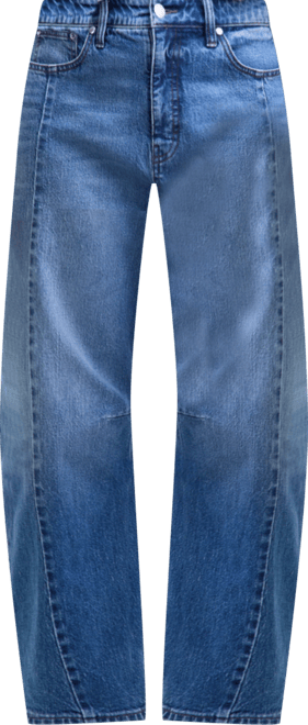 Women's Cropped High-Rise Barrel-Leg Jeans, Macy's Exclusive