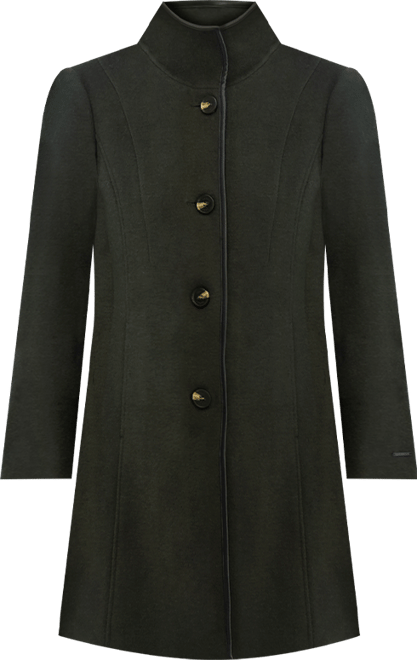 Women's Stand-Collar Button-Front Coat