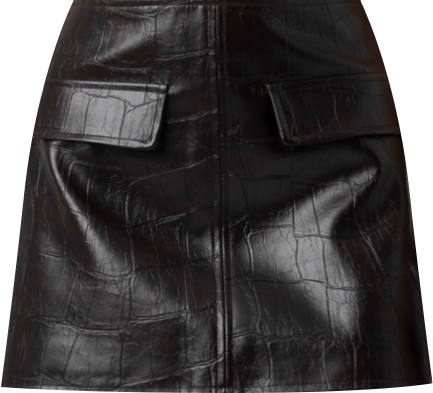 Women's Embossed Regular Rise Mini Skirt