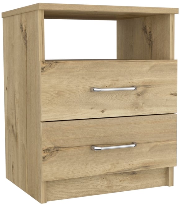 Streamdale Nightstand Olienza, Two Drawers, One Shelf, Finish