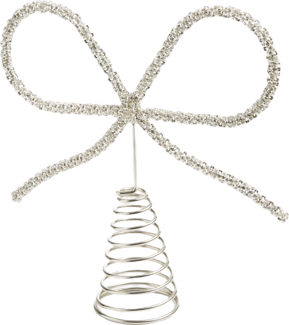 Opulence Silver-Tone Bow Tree Topper, Macy's Exclusive