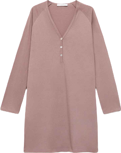 Women's Button Detail Cotton Nightdress
