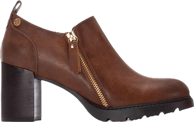 Women's Zipper Block Heel Pumps By 