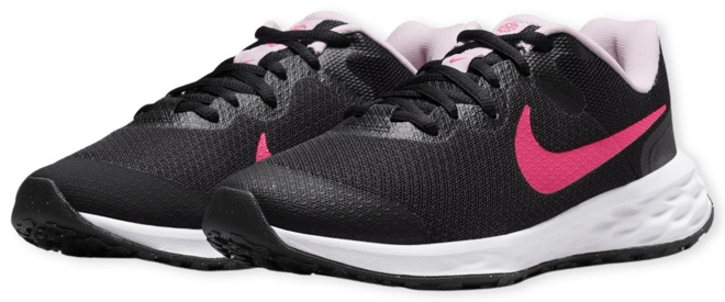 Nike Revolution 6 Tenis de correr en pavimento para niños grandes