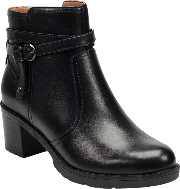 Women's Carter eFlex Buckle Strap Block Heel Booties