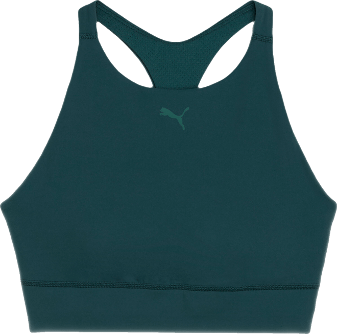 PUMA Shapeluxe High Neck Women's Moisture Wicking, Mid Impact Sports Bra
