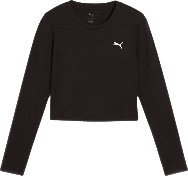 PUMA Wardrobe Essentials Women's Cropped Long Sleeve T-Shirt