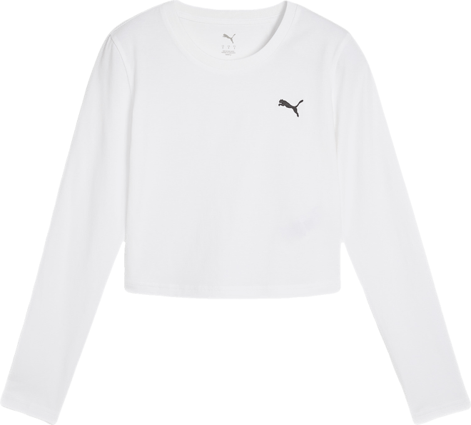 PUMA Wardrobe Essentials Women's Cropped Long Sleeve T-Shirt