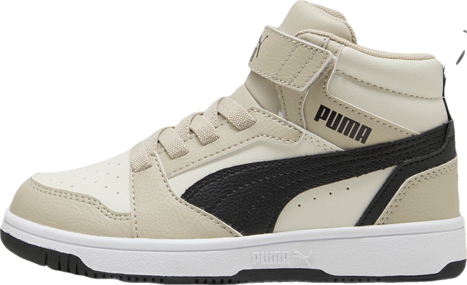 PUMA Rebound V6 Little Kids' Easy On Mid-Top Sneakers