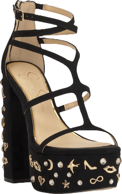 Women's Aamina Strappy Platform Anniversary High-Heel Charm Sandals