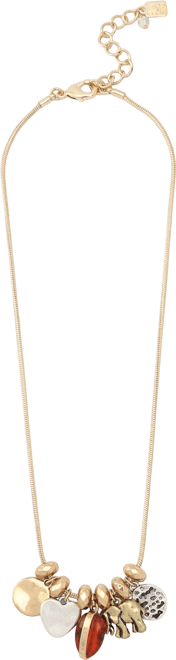 Gold Heirloom Charms Bib Necklace