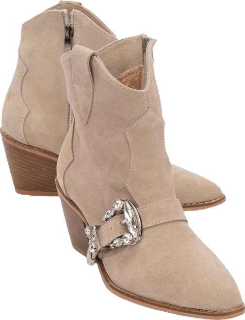 Any Leather Buckle Boot (Women)