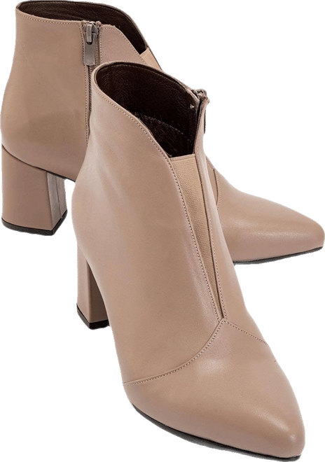 Finda Leather Block Heel Boot (Women)