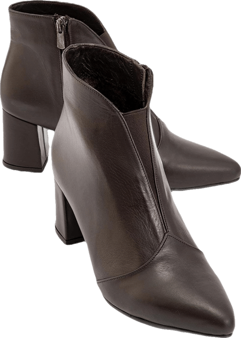 Finda Leather Block Heel Boot (Women)