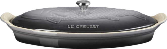 Stoneware Heritage 1.7-Quart Fish Baker with Cover