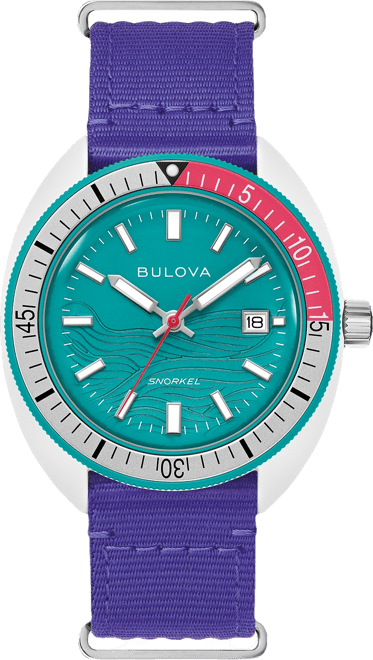 Men's Limited Edition Performance Snorkel Purple Strap Watch 41mm