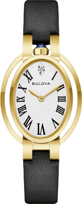 Women's Special Edition Apollo x Ella Fitzgerald Classic Rubaiyat Black Strap Watch 28.8mm