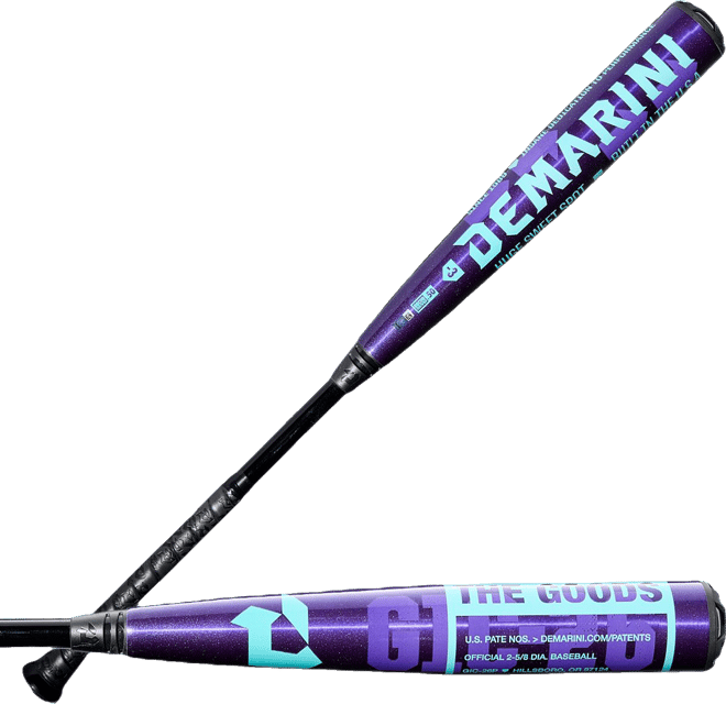 DeMarini The Goods Hybrid Royal Purple BBCOR Bat 2026 (-3