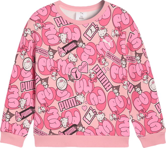PUMA x HELLO KITTY AND FRIENDS® Little Kids' Patterned Crewneck Sweatshirt