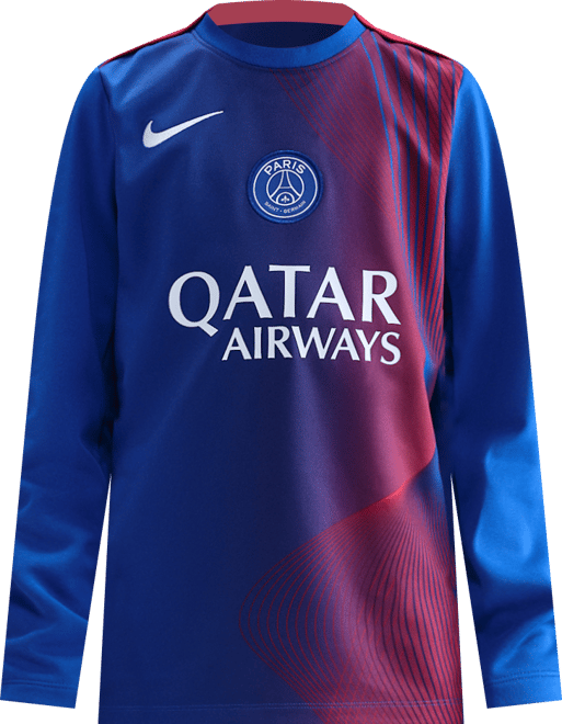 Paris Saint-Germain Academy Pro Third Older Kids' Nike Dri-FIT Total 90 Football Pre-Match Long-Sleeve Top