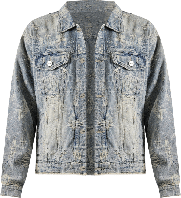 Smoke Rise Distressed Denim Jacket
